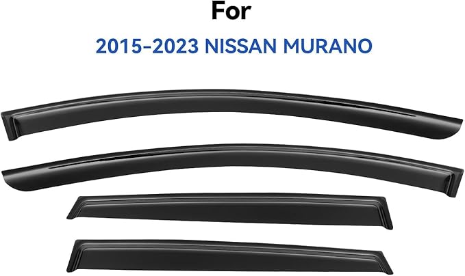 Window Visors Rain Guards for 2015-2024 Nissan Murano, Out-Channel Window Vent - Image 2