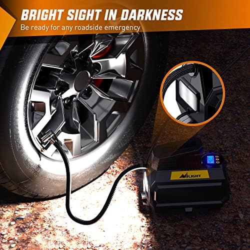 Nilight Digital Tire Inflator Air Compressor Portable Pump w/Pressure Gauge