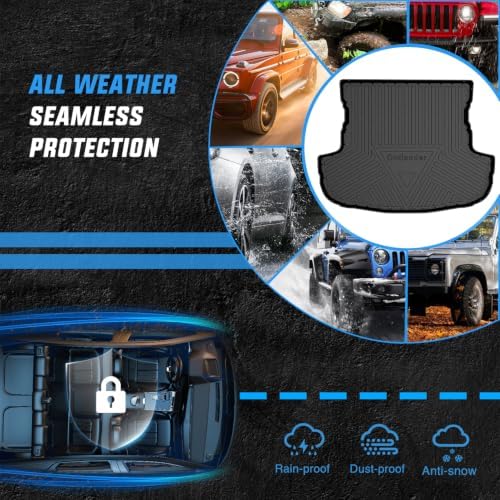 Nilight Cargo Mat for Mitsubishi Outlander with Subwoofer 2016-2021