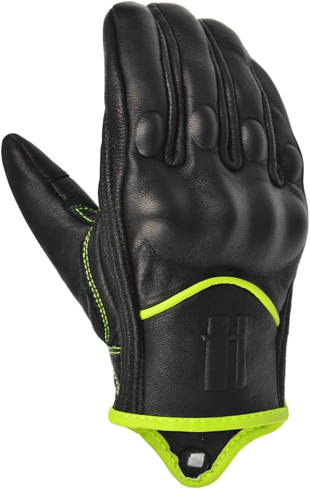 Harssidanzar Women's Motorcycle Gloves, Leather Motorcycle Gloves, Motorbike - Image 3