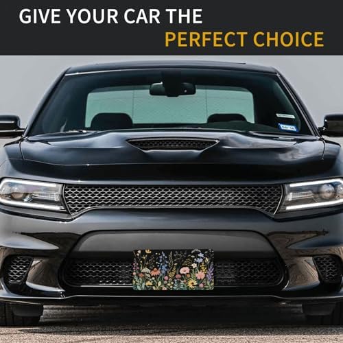 Wild Flowers License Plate - 6x12 Inch Aluminum Novelty Decorative Vanity Metal Front Car Plate for Women Men - Image 5
