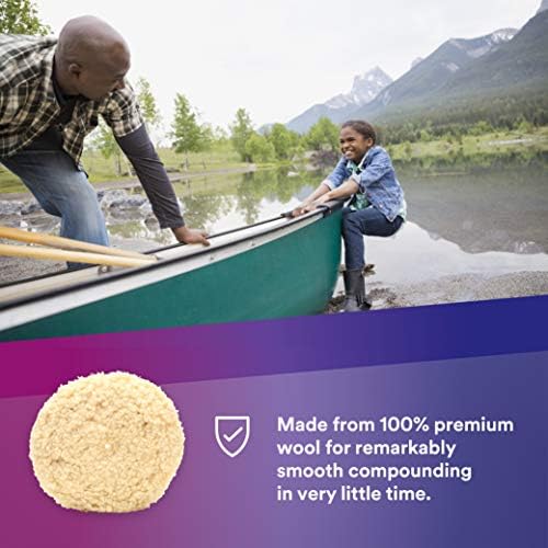 3M Perfect It 05719 Wool Compound Pad, 9 inch (Pack of 2) - Image 3