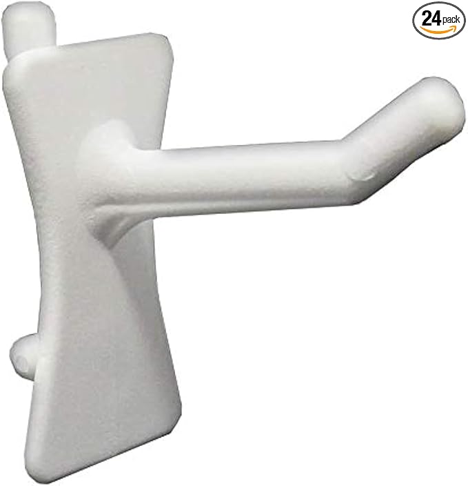 PegPro® 1" Hooks Kit for Standard “Wood Fiber” pegboard – Durable Plastic by PegPro%C2%AE