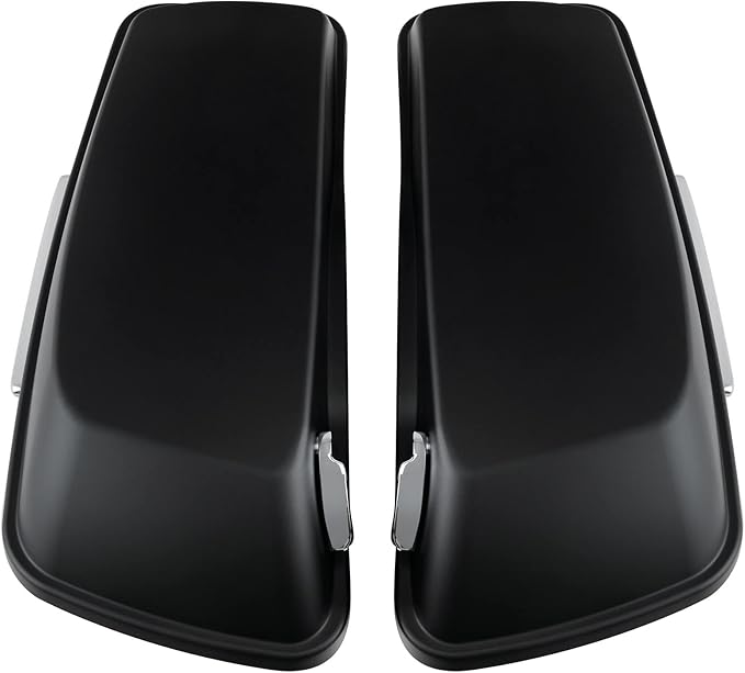 XFMT Motorcycle Matte Black 5" Extended Stretched Hard Saddlebags Saddle Bags - Image 8