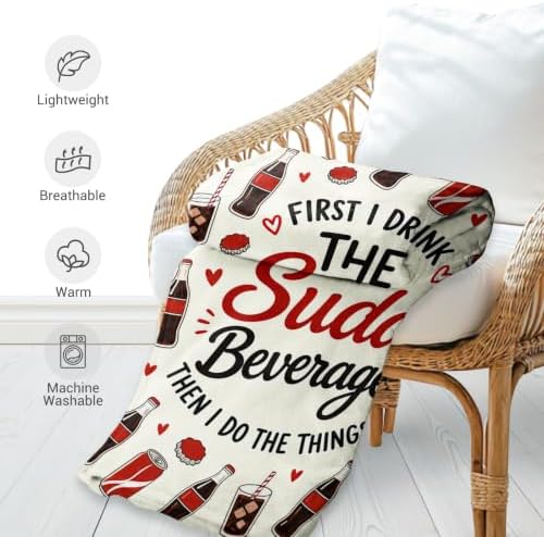 Jekeno Drinks Soda Gifts Blanket for Soda Lover 60"x50" - Image 5