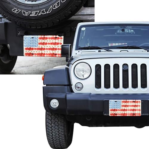 Poppy American Flag Front License Plate 6" * 12" for Women