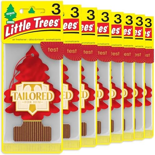 LITTLE TREES Car Air Freshener, 8 Count (Pack of 3), Tailored for Him