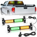 Nilight 40LED Amber Green Emergency Strobe Traffic Advisor Light Bar with Suction Cups Dash Safety Warning Hazard Flashing Lights Interior Front/Rear Windshield for Trucks Construction Vehicles