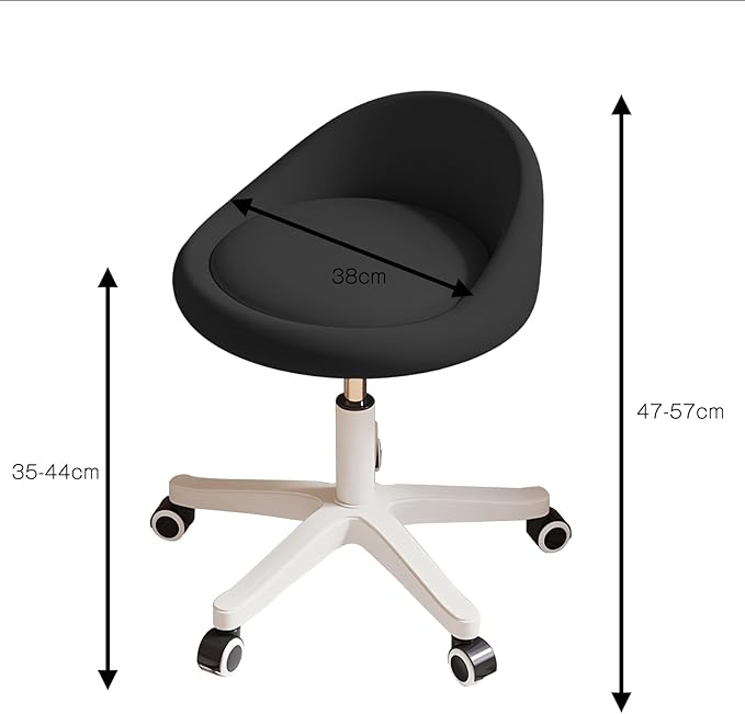 Rolling Stool Set of 6 Rolling Hydraulic Salon Stool - Image 2