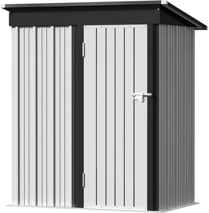 Greesum 5×3 FT Outdoor Storage Shed, Metal Storaged Sheds Without Floor - Image 4