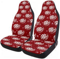 GENANY Red Retro Soda Car Seat Covers, 2-Piece Front Seat Set