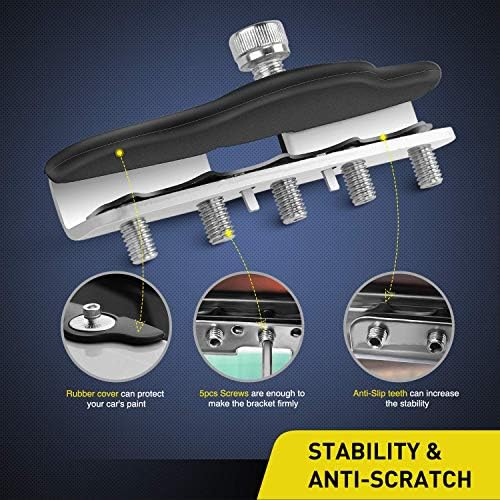 Nilight 2PCS 4 Inch 18W Spot led Pods Universal Adjustable Pillar Hood Led Work Light Mount Bracket with Off Road Wiring Harness-2 Leads