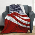 Socira American USA Flag Blanket Throw Blanket American USA Flag Gifts for Women Men Soft Sofa Throws for Travel Camping Bed Home Decor Car Birthday Gift 50"*60"（130 * 150cm） by Socira