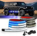 Nilight 2PCS 70 Inch Running Board LED Lights Strip Blue White for Truck
