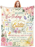 Birthday Gifts for Women, Womens Birthday Gifts Ideas Birthday Decorations Blanket Birthday Gifts for Mom/Her/Girl/Sister/Wife Happy Birthday Gift for Women Unique Throw Blanket 30"*40" by Cvrozpwy