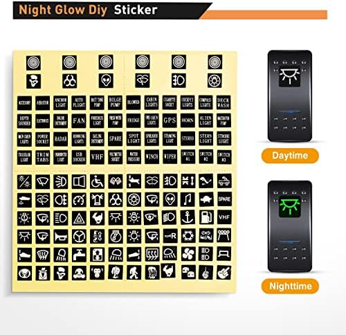 Nilight 90017C 3 Gang Aluminum Panel Toggle Dash 5 Pin On/Off Pre-Wired Rocker Switch Holder for Automotive Car Marine Boat, 2 Years Warranty,Blue