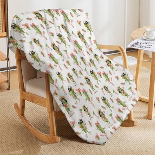 Socira Cucumbers Funny Pickle Blanket Throw Blanket Cucumbers Funny Pickle Gifts for Women Men Soft Sofa Throws for Travel Camping Bed Home Decor Car Birthday Gift 50"*60"（130 * 150cm） - Image 4