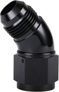 45 Degree 10AN Male to 10AN Female Swivel Full Flow Fitting Adapter Coupler by Podavelle