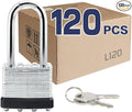 LanuBe Lock Laminated keyed Padlock, keyed Alike Locks, Long Shackle, Marked by LanuBe