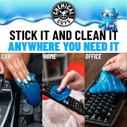 Chemical Guys, Sticky Icky Car Cleaning Gel, Green Apple, 3.5 Ounce (Pack of 48)