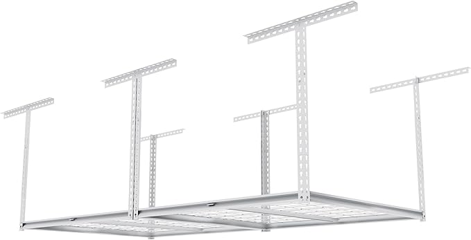 The Atlas 4 x 8 ft Adjustable Height Overhead Garage Storage Rack 900 lbs Heavy - Image 7
