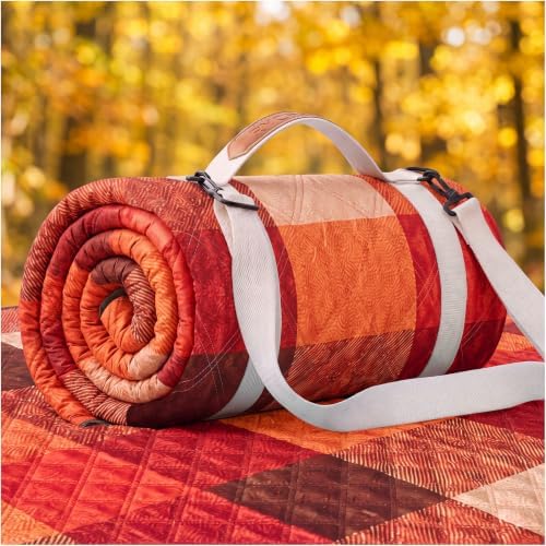 RYCHIC Waterproof Picnic Blanket Beach Mat Outdoor Outside Rug Tent Floor Carpet Extra Large Foldable Sandproof Autumn Decor Decoration Roadside Outdoor Thanksgiving Essentials Fall Party Stuff by RYCHIC
