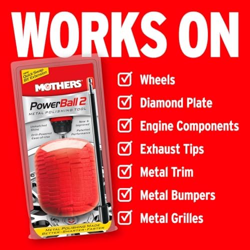 Mothers PowerBall 2, Polishing Tool with 10” Quick Swap Bit (05143) - Image 5