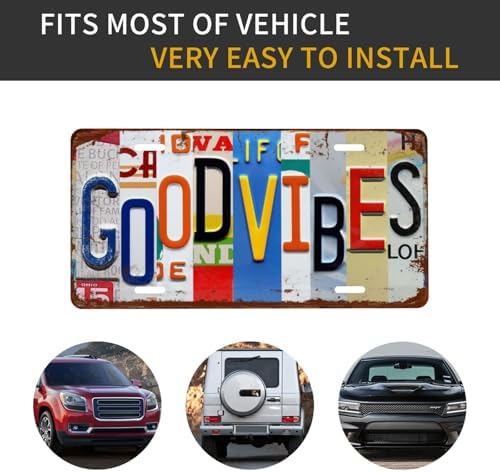 Good Front License Plate 6" * 12" for Women Vibes