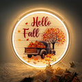 Hello Fall Neon Sign, Welcome Fall Door Decorations Thanksgiving Truck Pumpkin Neon Light Up Sign Gift USB Dimmable Light Up for Home Room, Yard, Farmhouse Wall Outdoor Farmhouse Porch Front Door Decor (Pumpkin Truck) by Unknown