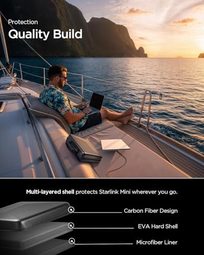 Spigen EVA Hard Shell Carrying Case for Starlink Mini