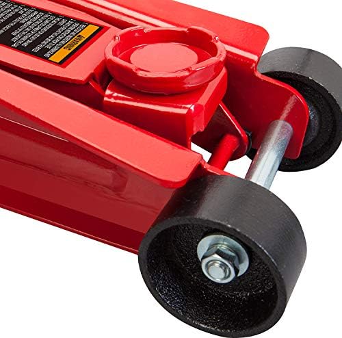Big RED 2.5 Ton Hydraulic Low Profile Trolley Service/Floor Jack with Single Piston Quick Lift Pump, Lifting Range 3.3" -14.9" for Most Cars, Trucks, and SUVs - Image 3