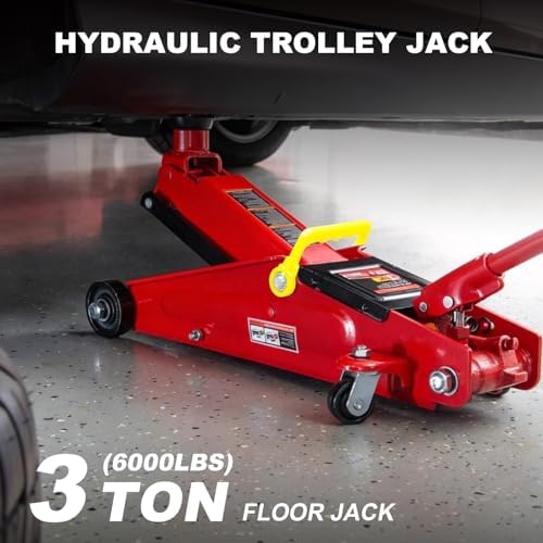 Big RED 3 Ton Hydraulic Trolley Service/Floor Jack with Extra Saddle - Image 6