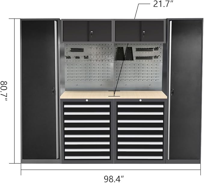 Steel Garage Storage Cabinet System, Tool Cabinets - Image 2