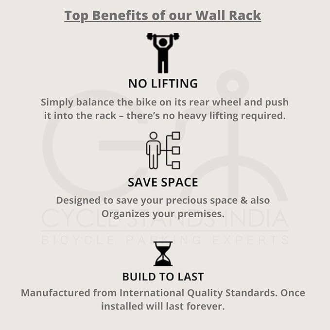 Bike Wall Mount Vertical Hanger - Image 9