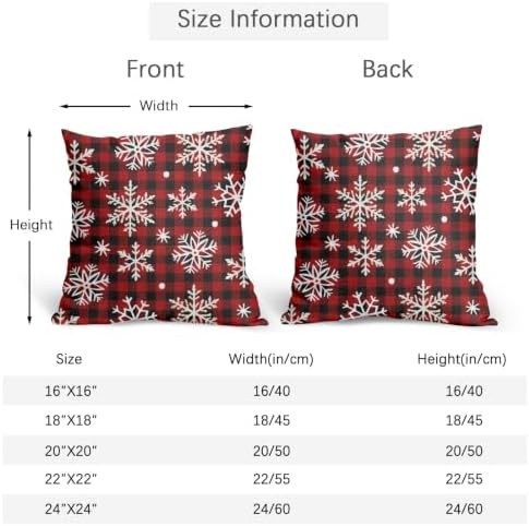 Winter Christmas Snowflake Pillow Covers 20x20 Set of 2 Highly Absorbent - Image 4