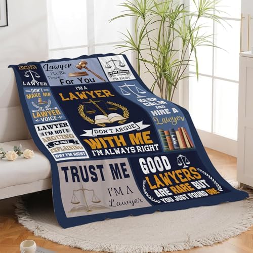 Lawyer Blanket Lawyer Throw Blankets Legal Humor Quotes Print Cozy Fleece Flannel Stuff Plush Lightweight Bedding Lover Gifts for Men Women Adults for Couch Sofa Bed Decor 60"X80" - Image 5