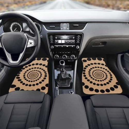 Dot Floor Mats All Weather Car 1st & 2nd Floor Mats Interior Carpet Universal for SUV Sedan Car Trucks