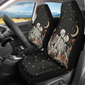 Skull Couple Galaxy Print Car Seat Cover Front Seats Covers for Women Men,Universal Fit for Most Cars,SUVs,Sedan,Truck or Van