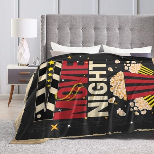 Socira Movie Blanket Movie Room Decor Cinema Posters Blanket Christmas Birthday Valentines Day Acting Gifts for Actor Director Popcorn Throws 60"X50" Medium - Image 3