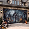Preboun Halloween Garage Door Decorations Skeleton Arms Door Cover Gothic by Preboun