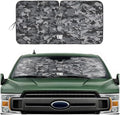 Windshield Sun Shade for Ford F-150 2021-2026, Foldable Truck Sunshade, UV Heat Blocker, Front Window Sun Shield, Interior Protection, Keeps Cab Cool, Heavy Duty Truck Accessory - Gray Camo