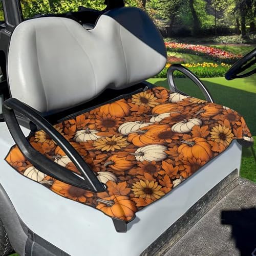 Yewattles Golf Cart Seat Cover Portable Club Car Seat Towel Universal Fit 2-Seat Golf Cart by Yewattles