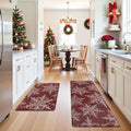 U'Artlines 2Pcs Christmas Anti Fatigue Kitchen Rugs and Mats, Snowflake by UArtlines