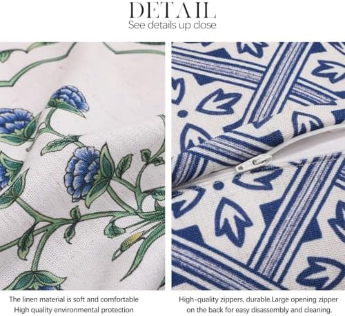 patdrea Designer French Vintage Throw Pillow Cover,12"x20" - Image 5