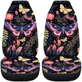 Cottagecore Butterfly Car Seat Covers for Front Seats,Non Slip Elastic Auto Bucket Seat Protectors Pads for Women Men,Univesal Fit SUV Truck Vehicles