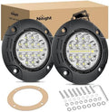 Nilight Flush Mount LED Light Pods 2PCS 5 Inch 36W Upgraded Spot Flood Combo Beam Round Driving Lights Fog Work Backup Bumper Lighting for Offroad 4x4 Truck SUV