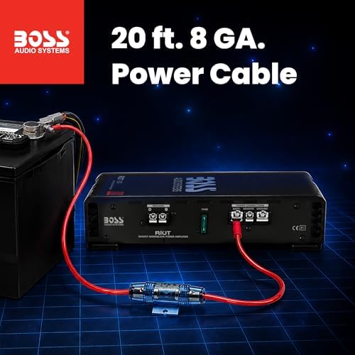 BOSS Audio Systems R1100MK 1100 Watt Monoblock Car Amplifier & Wiring Kit