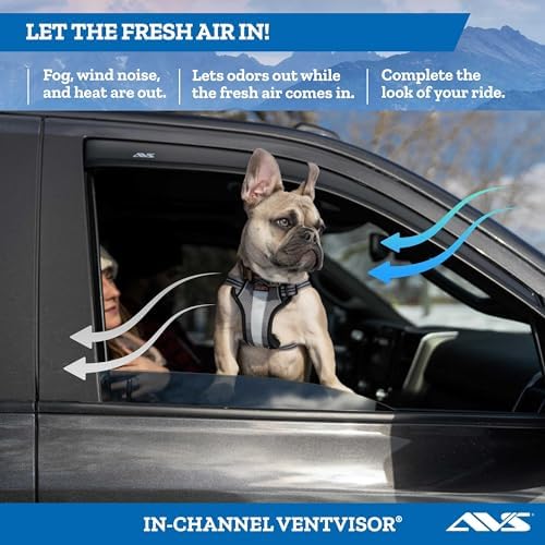 Auto Ventshade [AVS] In-Channel Rain Guards For 1996 - 2026 Chevy Express/GMC Savana 1500; 1996-2026 Express & Savana 2500,3500; 09-20/4500+ | Window Vent Visors, 2 pcs. - Smoke | 192455