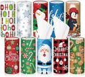 Hushee 10 Pcs Christmas Car Tissue Cylinders with 500 Tissues (Snowman) by Hushee