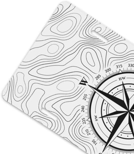 Compass Topographic Map Front License Plate 6" * 12" for Women